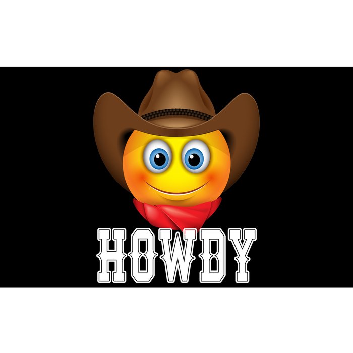 Cowboy Emoji HOWDY! Bumper Sticker