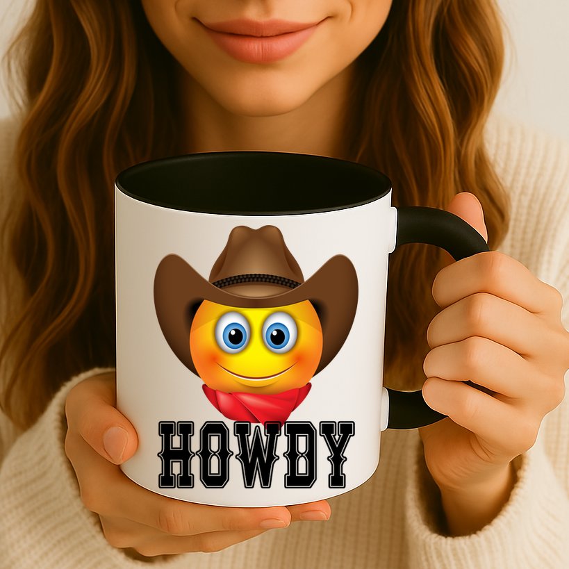 Cowboy Emoji HOWDY! Mug