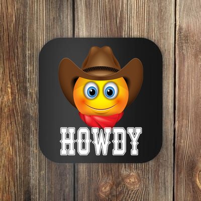 Cowboy Emoji HOWDY! Coaster