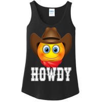 Cowboy Emoji HOWDY! Ladies Essential Tank