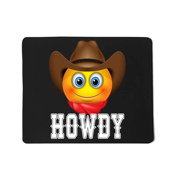 Cowboy Emoji HOWDY! Mousepad