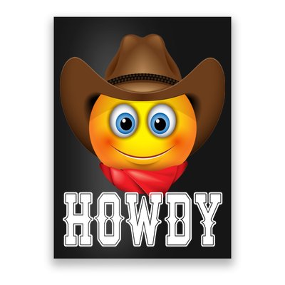 Cowboy Emoji HOWDY! Poster