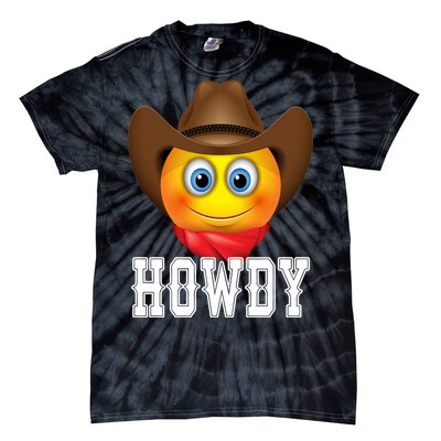 Cowboy Emoji HOWDY! Tie-Dye T-Shirt