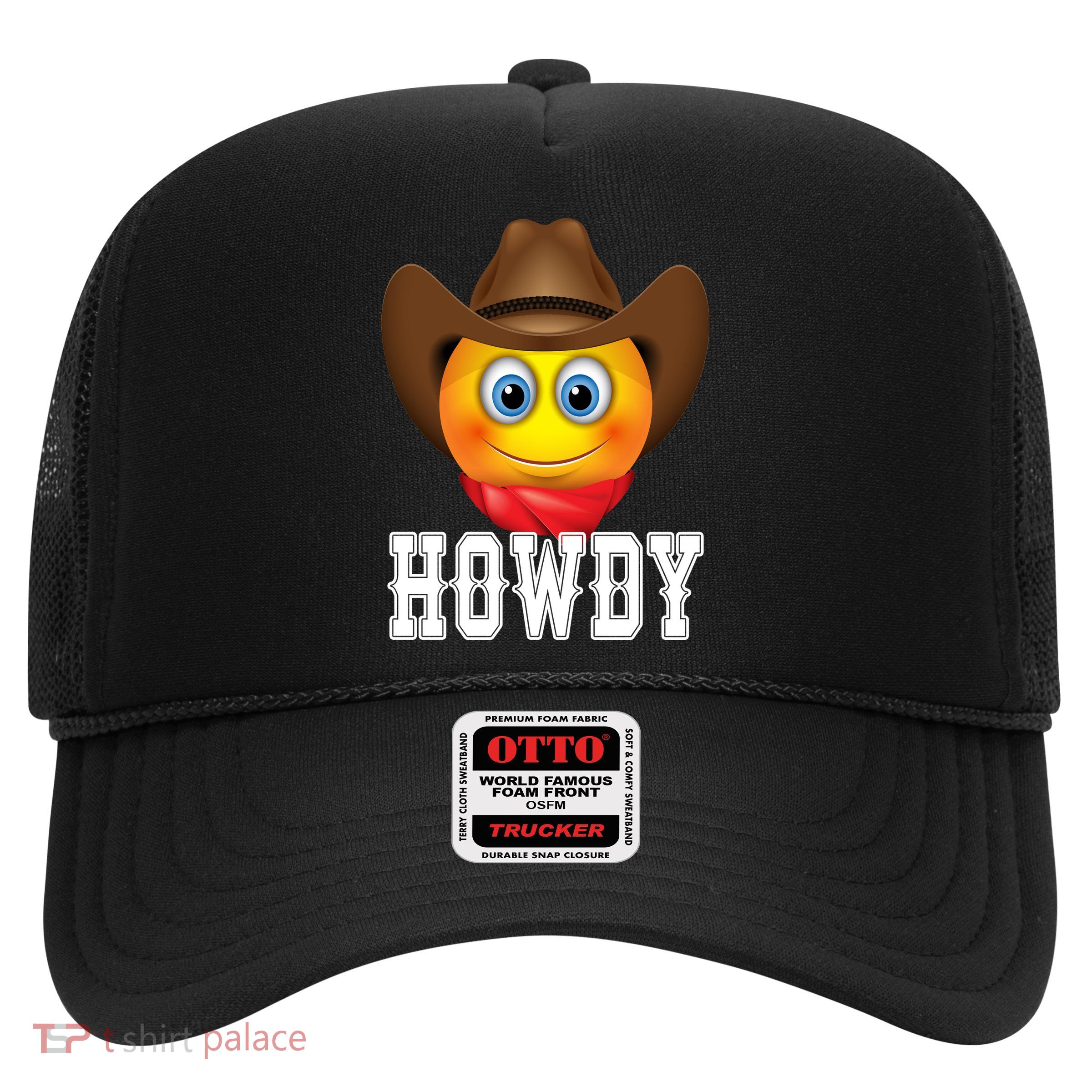 Cowboy Emoji HOWDY! Trucker Hat
