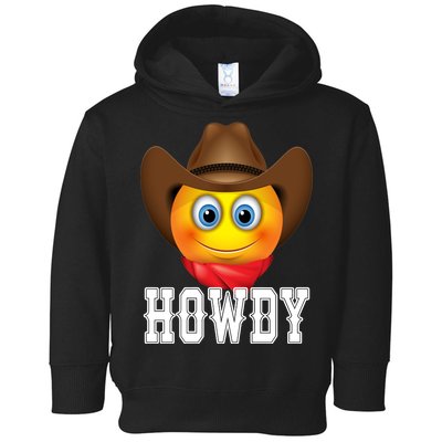 Cowboy Emoji HOWDY! Toddler Hoodie