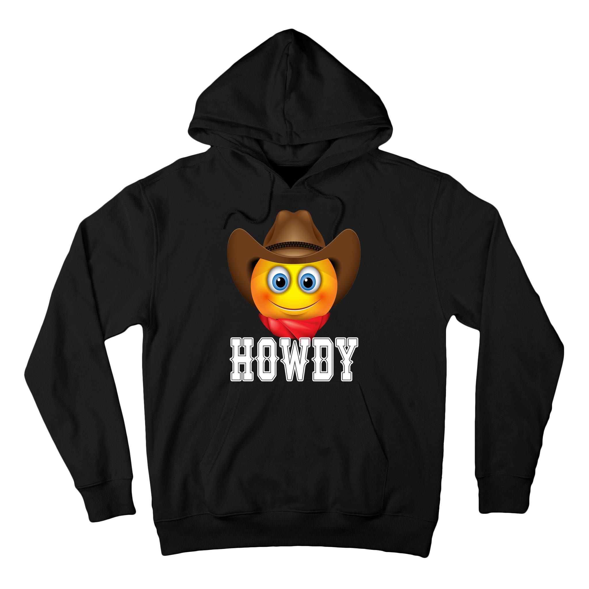 Cowboy Emoji HOWDY! Tall Hoodie