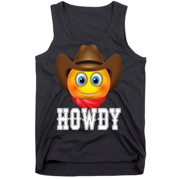 Cowboy Emoji HOWDY! Tank Top