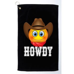 Cowboy Emoji HOWDY! Platinum Collection Golf Towel