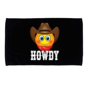 Cowboy Emoji HOWDY! Microfiber Hand Towel