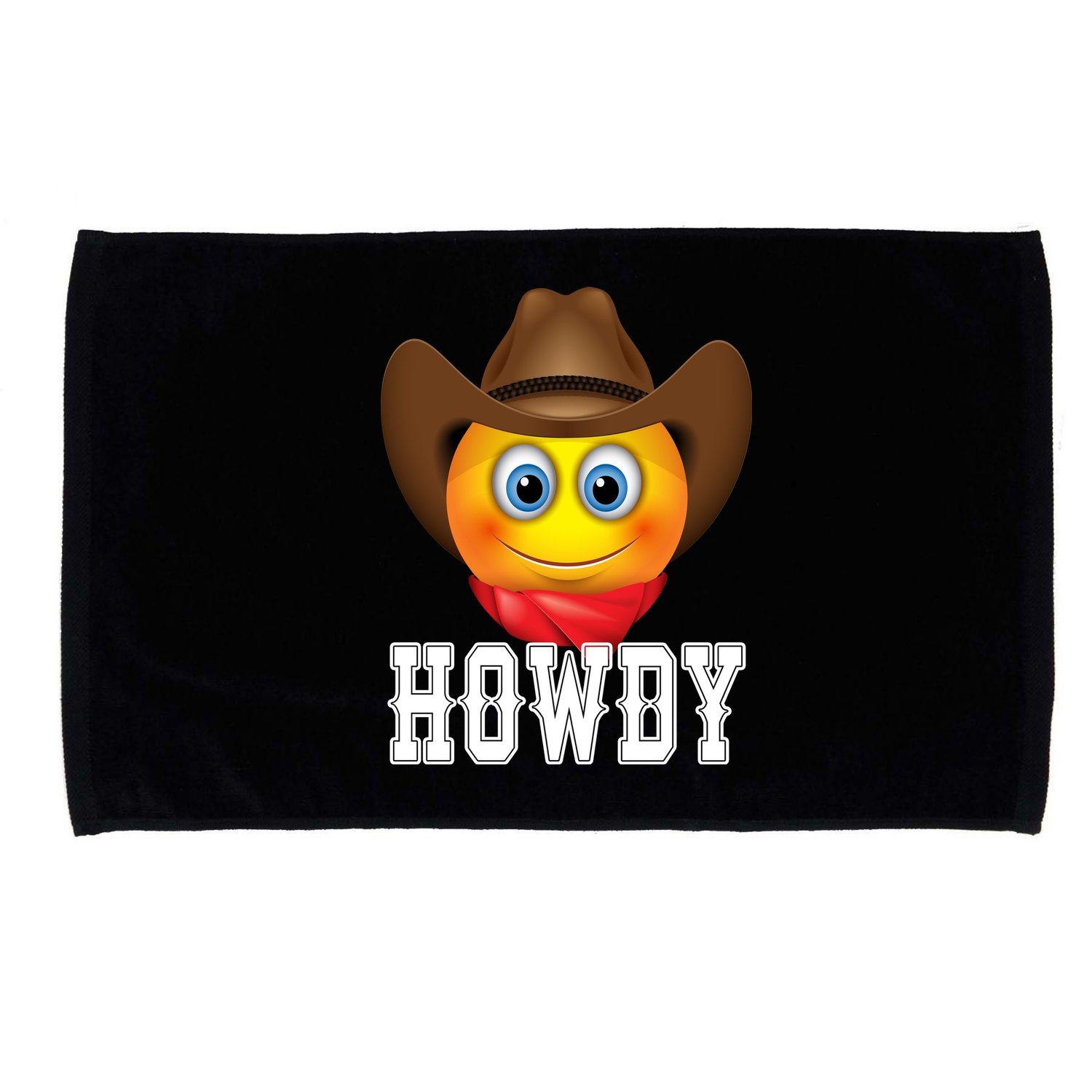 Cowboy Emoji HOWDY! Microfiber Hand Towel