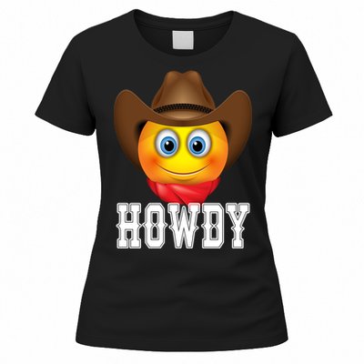 Cowboy Emoji HOWDY! Women's T-Shirt