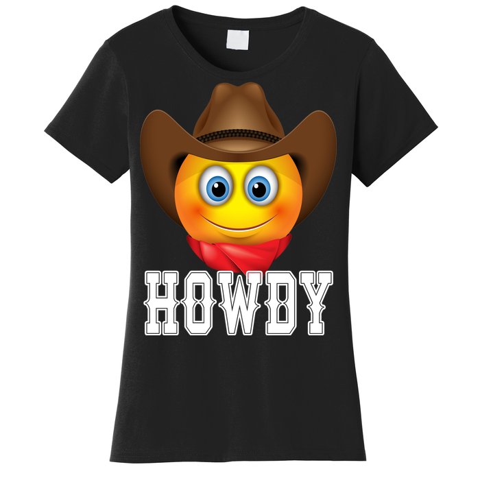 Cowboy Emoji HOWDY! Women's T-Shirt