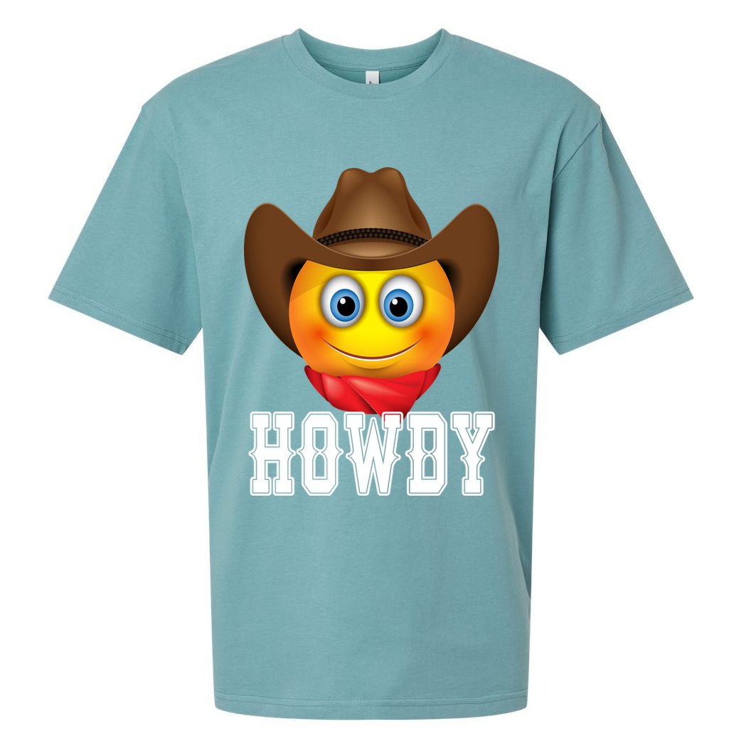 Cowboy Emoji HOWDY! Sueded Cloud Jersey T-Shirt