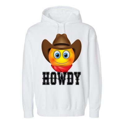 Cowboy Emoji HOWDY! Garment-Dyed Fleece Hoodie