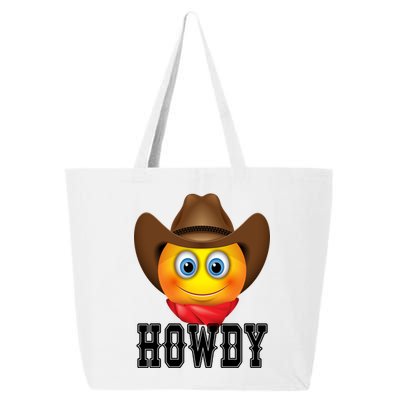 Cowboy Emoji HOWDY! 25L Jumbo Tote