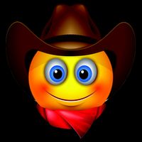 Cowboy Emoji Smiley Cooling Performance Crew T-Shirt