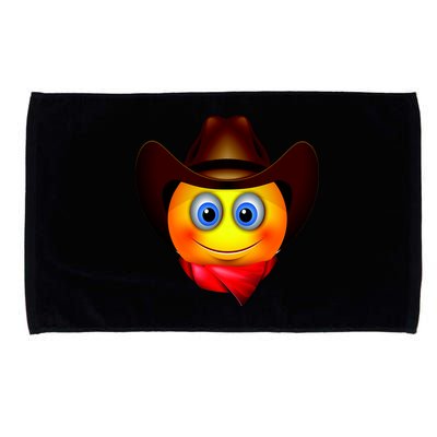 Cowboy Emoji Smiley Microfiber Hand Towel