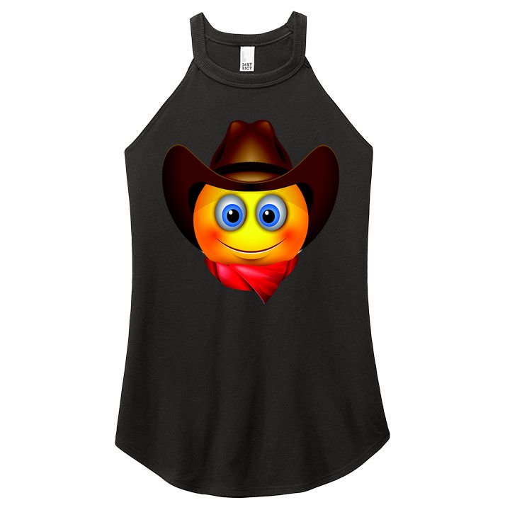 Cowboy Emoji Smiley Women's Perfect Tri Rocker Tank