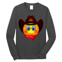 Cowboy Emoji Smiley Long Sleeve Shirt