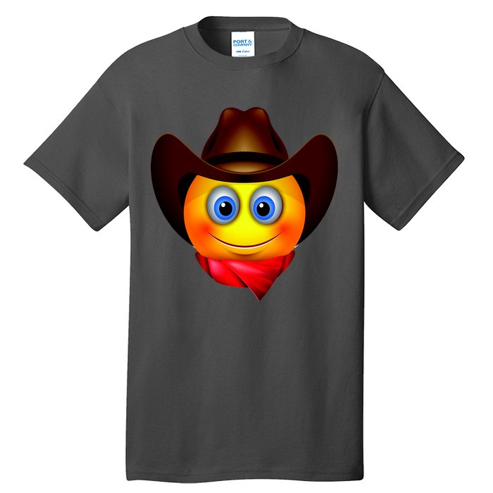 Cowboy Emoji Smiley Tall T-Shirt