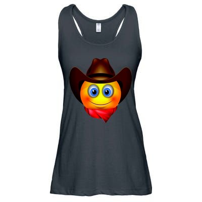 Cowboy Emoji Smiley Ladies Essential Flowy Tank