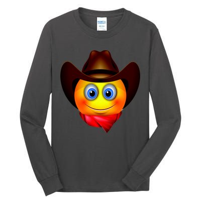 Cowboy Emoji Smiley Tall Long Sleeve T-Shirt