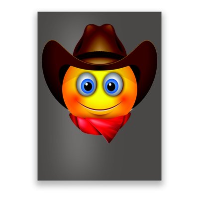 Cowboy Emoji Smiley Poster