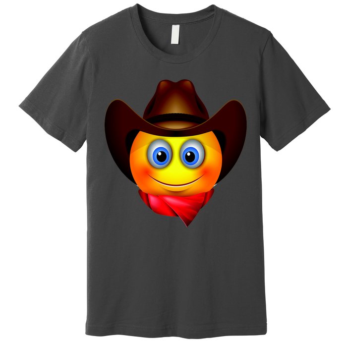 Cowboy Emoji Smiley Premium T-Shirt