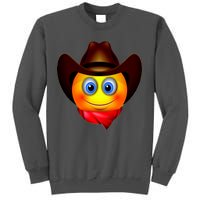 Cowboy Emoji Smiley Tall Sweatshirt