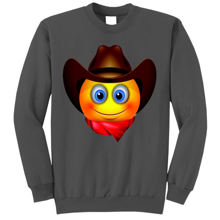 Cowboy Emoji Smiley Tall Sweatshirt