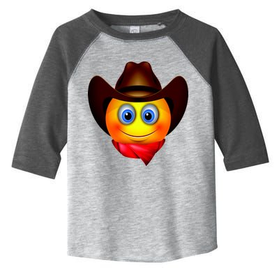 Cowboy Emoji Smiley Toddler Fine Jersey T-Shirt