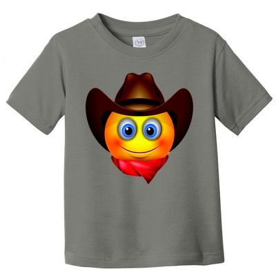 Cowboy Emoji Smiley Toddler T-Shirt