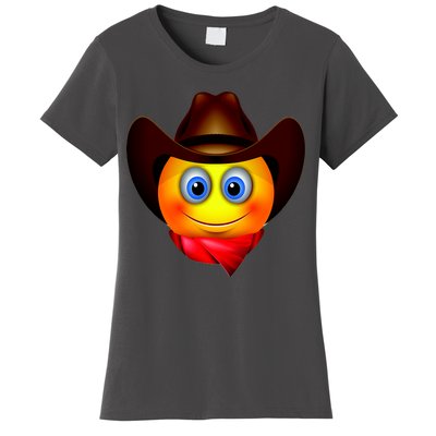 Cowboy Emoji Smiley Women's T-Shirt