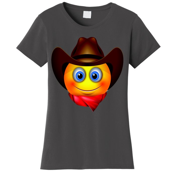 Cowboy Emoji Smiley Women's T-Shirt