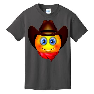 Cowboy Emoji Smiley Kids T-Shirt