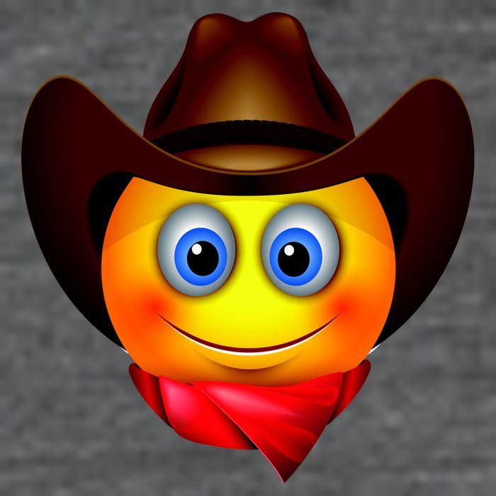 Cowboy Emoji Smiley Zip Tote Bag