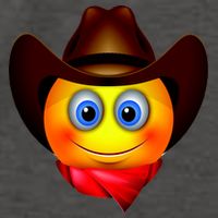 Cowboy Emoji Smiley Vector Backpack