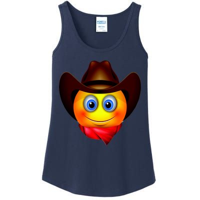 Cowboy Emoji Smiley Ladies Essential Tank