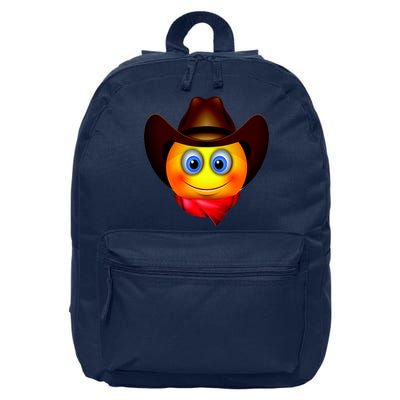 Cowboy Emoji Smiley 16 in Basic Backpack