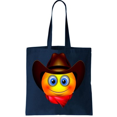 Cowboy Emoji Smiley Tote Bag