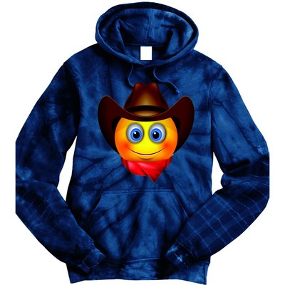 Cowboy Emoji Smiley Tie Dye Hoodie