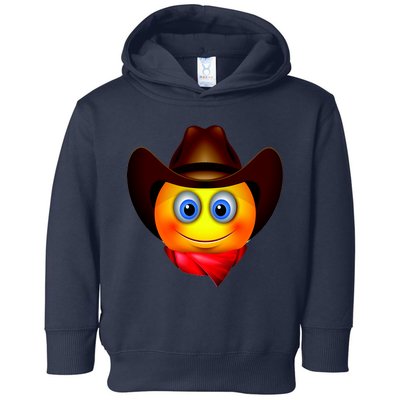 Cowboy Emoji Smiley Toddler Hoodie