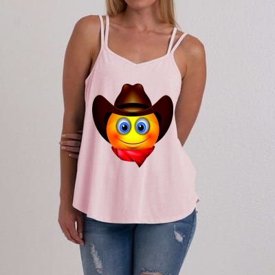 Cowboy Emoji Smiley Women's Strappy Tank