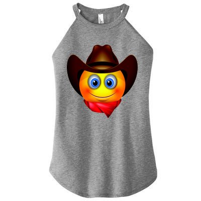 Cowboy Emoji Smiley Women's Perfect Tri Rocker Tank