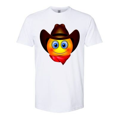 Cowboy Emoji Smiley Softstyle CVC T-Shirt