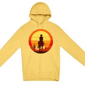 Cowboy Gamer Sunset Premium Pullover Hoodie