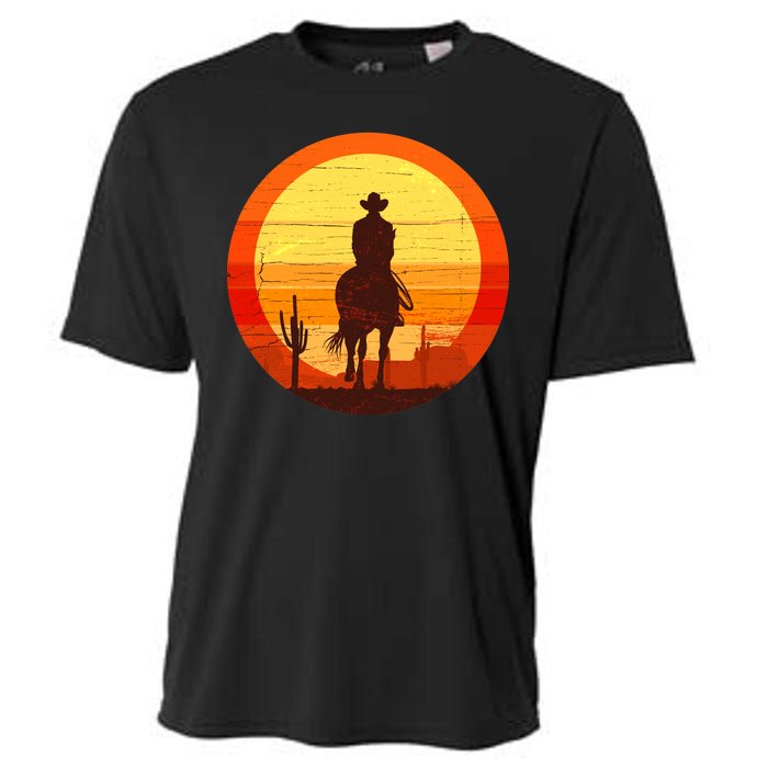 Cowboy Gamer Sunset Cooling Performance Crew T-Shirt