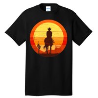 Cowboy Gamer Sunset Tall T-Shirt