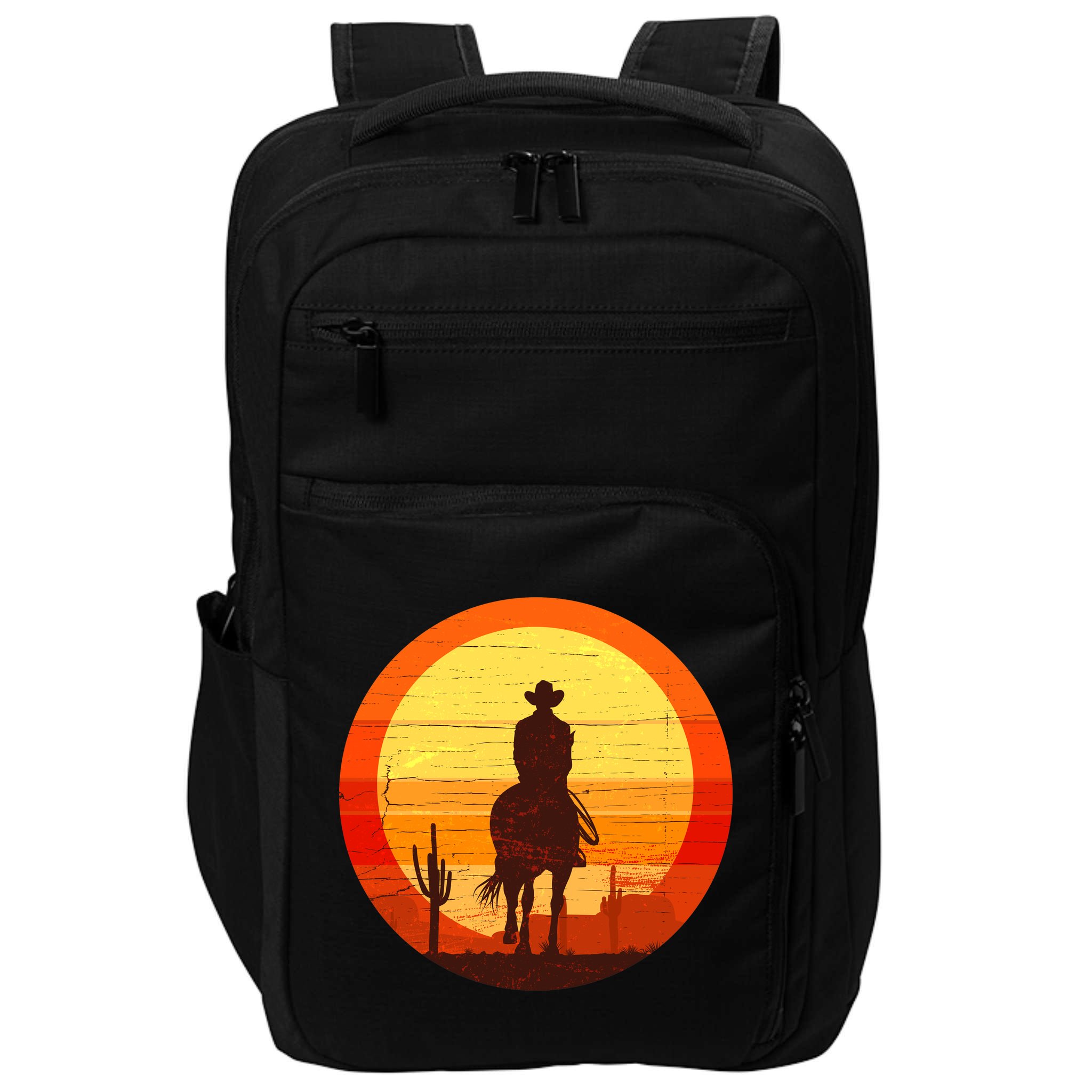 Cowboy Gamer Sunset Impact Tech Backpack