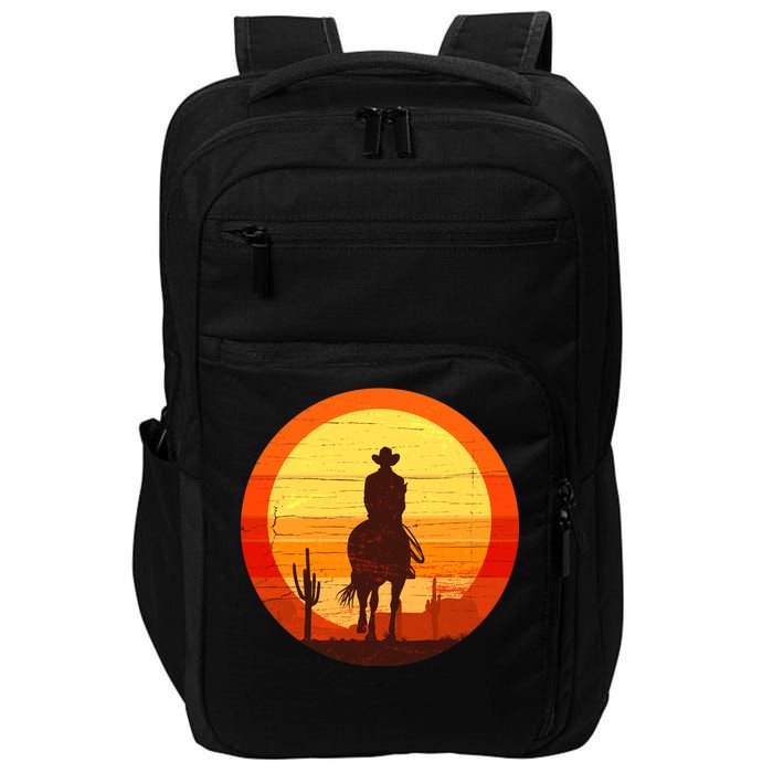 Cowboy Gamer Sunset Impact Tech Backpack